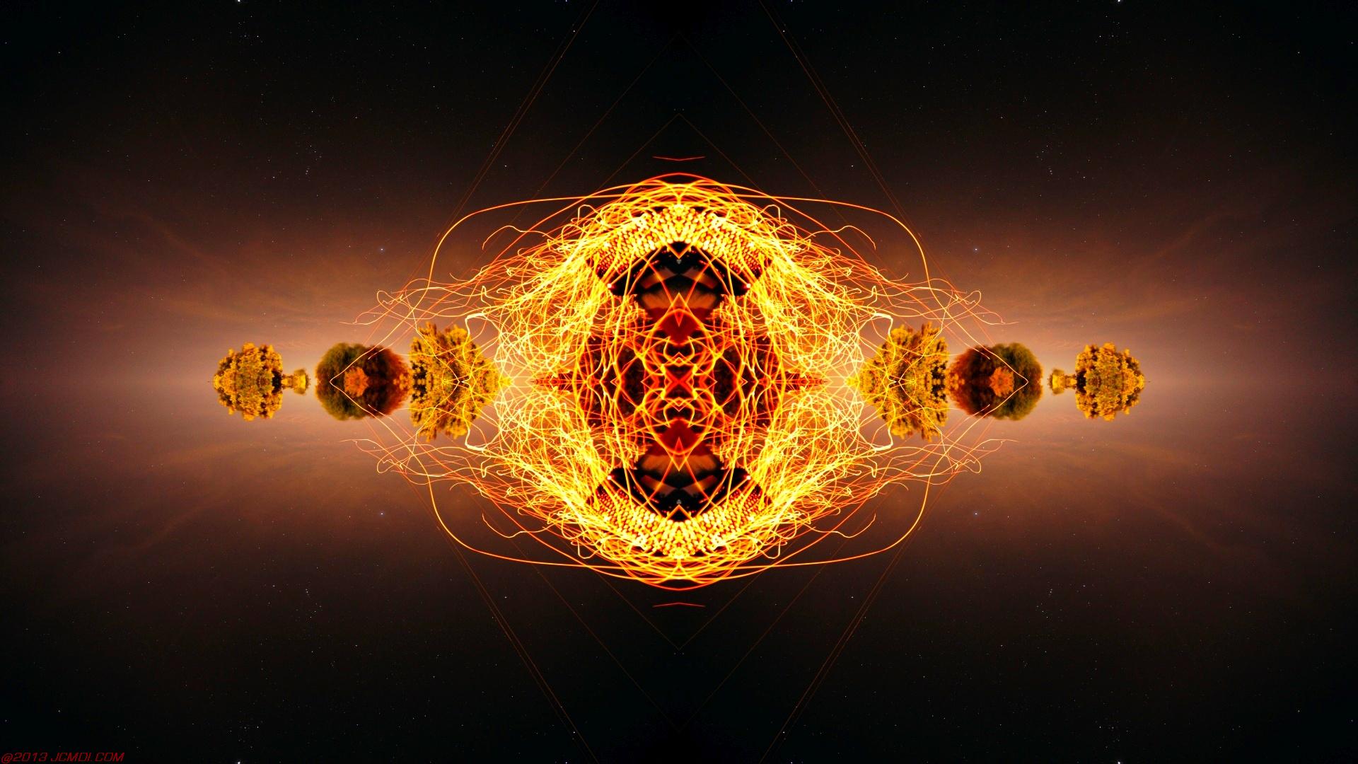 Chimney Sparks Abstract Artwork Timelapse Still Images